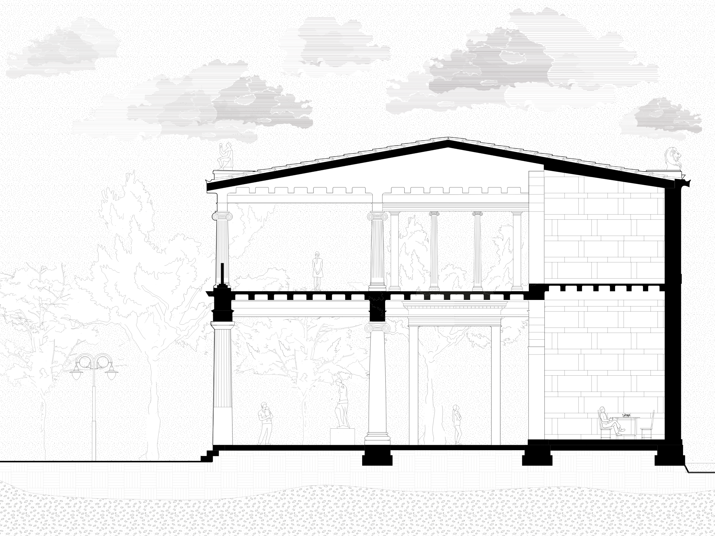 Stoa of Attalos section