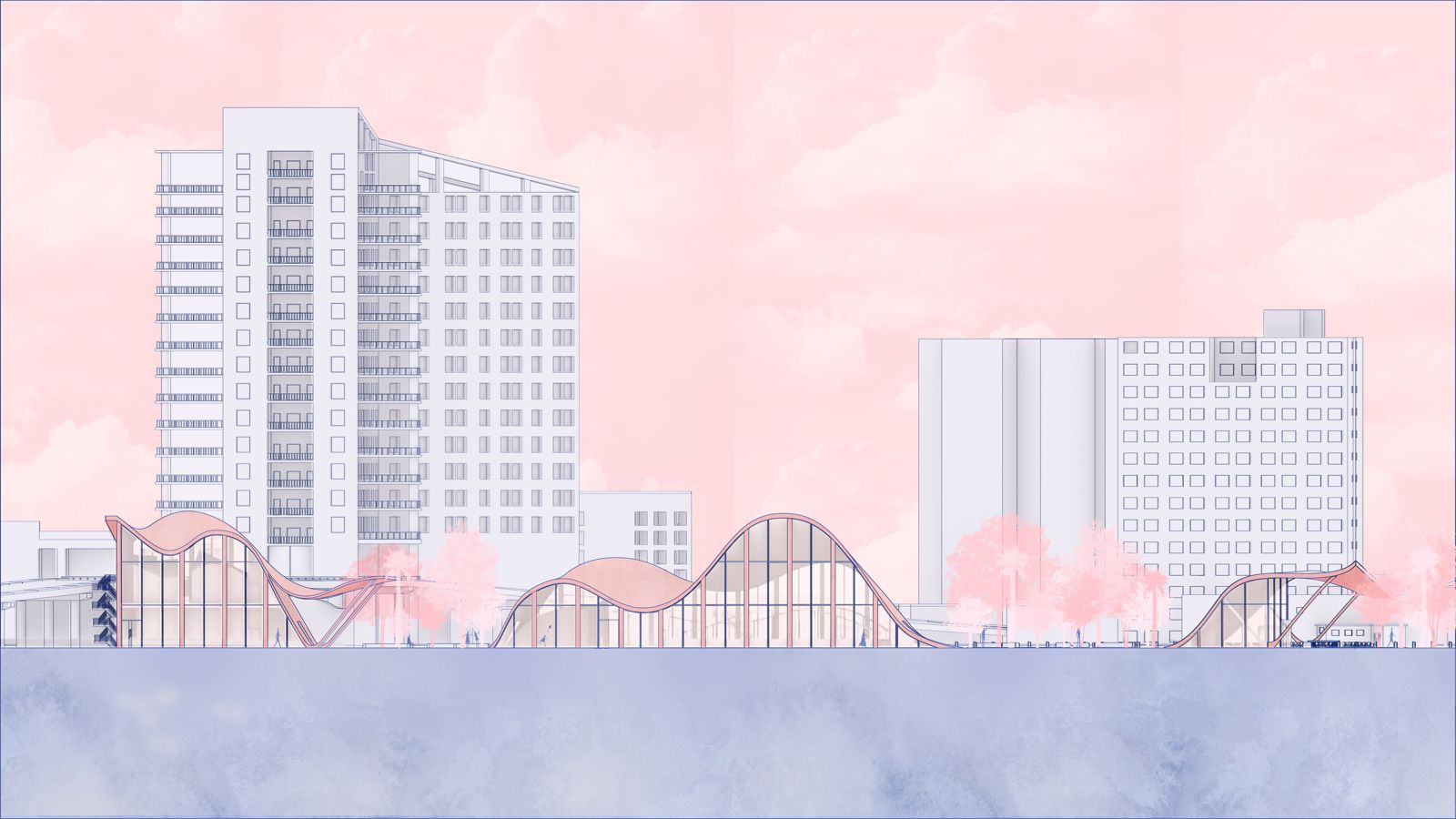Fish Market elevation viewed from the street